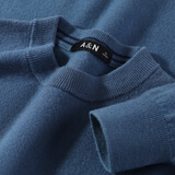 安东尼奥【100%绵羊毛】圆领软糯舒适亲肤加厚新款男士套头保暖羊毛衫毛衣