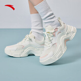 安踏兔子鞋丨关晓彤同款休闲鞋女鞋秋季厚底网面透气小白鞋运动老爹鞋