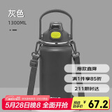 希乐（cille）大容量保温杯男女士316不锈钢杯子便携户外旅行运动车载吸管杯子