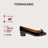 菲拉格慕（Ferragamo）女士Vara蝴蝶结高跟鞋 0591963_1D _ 75 /38码礼物 送女友