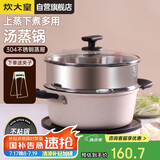 炊大皇 汤锅易洁不粘锅煲汤炖煮熬粥汤奶锅24cm 电磁炉通用 缤纷B50229