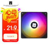 Thermalright(利民)  TL-C12C-S 黑色argb12cm机箱风扇 argb 风扇 支持神光同步 4PIN PWM 调速风扇