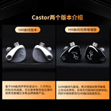 KZ CASTOR 有线耳机入耳式双元动圈 高解析hifi耳机游戏吃鸡听歌运动可换线耳机 哈曼版 标准版