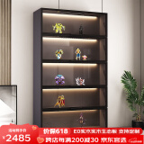 学生时代（SCHOOLDAYS） 手办柜展示柜盲盒柜展柜产品展示柜高达模型收藏柜玩具展示架 E0级生态板 B款5层【120*200cm】 免费上楼和安装+全套灯