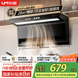 优盟（UM）油烟机家用顶侧双吸抽油烟机大吸力智能变频厨房脱排免拆自清洗侧顶吸 家电国家补贴以旧换新B02