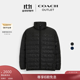 蔻驰（COACH）奥莱男士轻便型冬季户外羽绒服外套保暖夹克保暖休闲 黑色 M