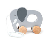 Hape儿童学步玩具迷你拖拉大象宝宝生日礼物礼物E0908