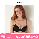 维多利亚的秘密（Victoria's Secret）PINK 2804圆盘胸外扩文胸舒适薄衬垫3/4罩杯无痕文胸夏季内衣女 2ZUO黑色 11202804 80D （36D）
