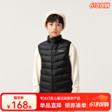 asics亚瑟士童装冬季新款男女儿童三防科技羽绒马甲 001黑色 140 cm