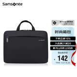 新秀丽手提电脑包14英寸单肩斜跨包 Samsonite苹果笔记本内胆包BP5黑色