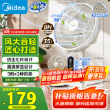 美的（Midea）【劲风酷爽】七叶轻音柔风电风扇家用遥控落地扇台式桌面小型风扇大风力节能立式摇头电扇 SAH30BK