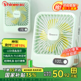 赛亿（Shinee）定时USB风宝卡片蓄电款电风扇小风扇小台扇迷你手持便携风扇学生宿舍办公室桌面风扇4000毫安