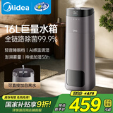 美的（Midea）空气加湿器净化器一体机家用母婴专用卧室静音除菌便携式小型空调风扇伴侣女孩礼物国家补贴L160