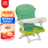 cam IL MONDO DEL BAMBINO意大利制造原装进口儿童餐椅宝宝吃饭椅餐桌椅折叠便携外出学坐椅 宝宝餐椅-小野绿C25