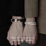 尹木夕999足银情侣手链一对锦鲤手串手镯定情信物圣诞情人节礼物送男友 S1918招财旺福手链一对