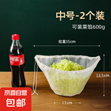 挤菜过滤袋纱布沥水网厨房蔬菜饺子馅料脱水神器济挤水袋子 2个尼龙挤菜袋中号约装0.6kg