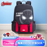 迪士尼（disney）书包小学生减负背包大容量初中双肩包钢铁侠黑红BA5943C2