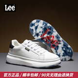 Lee男鞋休闲鞋设计感增高小白鞋男生时尚经典板鞋舒适百搭白色鞋子男 黑色 L233UB379 40 【偏大/请拍小一码】