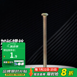 德力西（DELIXI）十字槽盘头螺钉5公分加长20只装通用螺丝开关插座面板配件20枚/包