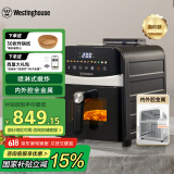 西屋（Westinghouse）空气炸锅9升大容量可视化金属内腔体蒸汽上下管免翻面炸锅 WKZ90H20