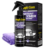 宝能（MAGIC GEM）汽车镀膜剂纳米水晶镀膜剂喷雾漆面玻璃塑料上光驱水车衣养护剂 快速聚合镀膜剂 236ml 1瓶