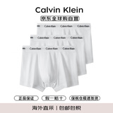 Calvin Klein CK男士平角内裤三条装 0000U2662G 白色-平角长款 S