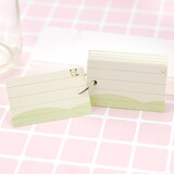 誉禾空白卡片小学英语单词卡生字卡随身便携记录卡记事卡100张 4302双面四线