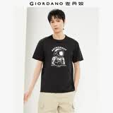 佐丹奴短袖T恤男纯棉星际先锋印花圆领休闲运动上衣13094204
