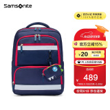 新秀丽（Samsonite）学生书包儿童抗菌双肩包高颜值挂件男女孩背包轻便减负4-6年级TU6