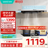 华帝（VATTI）国家政府补贴20% 欧式顶吸家用吸油烟机小尺寸齐平橱柜22风量大吸力脱排抽油烟机一级能效 i11176T