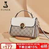 金狐狸（FOXER）女士包包女包大容量单肩斜挎包手提妈妈包轻奢生日礼物送女生女友