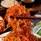 思乡山麻辣丝8090后辣条童年记忆休闲解馋零食红绿辣丝香辣味100g*4包