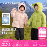 巴拉巴拉童装儿童羽绒服男童女童2024冬连帽加厚外套宝宝衣服208424107238