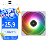 Thermalright(利民) TL-E12W-S V3 12cm PWM机箱散热风扇 2000转速 S-FDB轴承 4PIN PWM 幻彩风扇ARGB