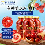 真心 山楂罐头248g*3罐 水果罐头糖水饮料水果捞休闲礼盒黑五