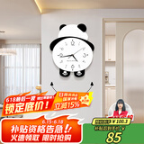 猫九酱熊猫钟表挂钟客厅2025新款简约大气网红挂墙创意时钟餐厅装饰