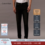 Calvin KleinJeans四季款男士休闲ck黑色洗水微弹合体楔形锥形牛仔裤J322277 1BY-牛仔黑 30
