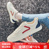 ZHR小白鞋女平底休闲鞋女韩版港风女鞋原宿网红板鞋INS舒适透气百搭 米蓝色 39