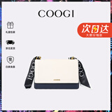 COOGI包包女款轻奢品牌女士单肩包女斜挎包女情人节生日礼物送女友老婆 米白
