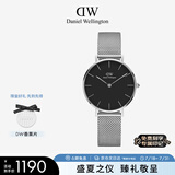丹尼尔惠灵顿（DanielWellington）DW流金女表32mm金属表带欧美表女士手表节日礼物送女友DW00100162