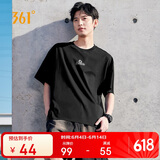 361°短袖男士t恤夏季纯棉新款运动跑步宽松休闲潮流上衣服652519106-4