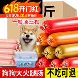 馋小汪狗狗零食宠物火腿肠猫犬通用金毛泰迪营养无加盐训练奖励加大香肠 精选牛肉+鸡肉 升级五斤装送【收纳盒】