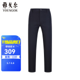 雅戈尔（YOUNGOR）休闲裤男DP棉免烫不易皱裤子自然垂顺易打理新品 VCDP329979AWY黑色 36 90A