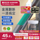 嘉宝莉（CARPOLY）水性金属漆防腐防锈漆改色漆铁门翻新漆栏杆不锈钢石膏板油漆涂料 绿色【防锈漆|净味速干】 1KG刷4-5平米(送工具)