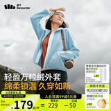 蕉下（beneunder）女士万粒绒外套PO17324抓绒宽松保暖外套 清雾蓝 155/80A(S) 