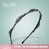special时尚发箍高级感优雅发卡头箍手工发卡高档头饰细发箍 灰色 M号