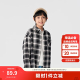 巴拉巴拉童装儿童衬衫2025女童男童上衣格纹衬衣春装亲子百搭209125102201