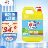 雕牌清新柠檬洗洁精4.68kg 环保无磷配方（新老包装随机发货）