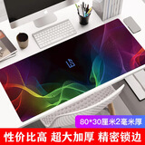 灵蛇（LINGSHE)鼠标垫800*300*2超大加厚游戏鼠标垫 学生办公电脑桌垫 精密锁边  P510 幻境 