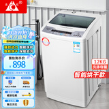 长虹全自动洗衣机 家用租房大容量洗烘一体机 波轮洗脱一体机 风干桶自洁 仿生手搓 以旧换新 12公斤【洗烘一体+强动力电机】